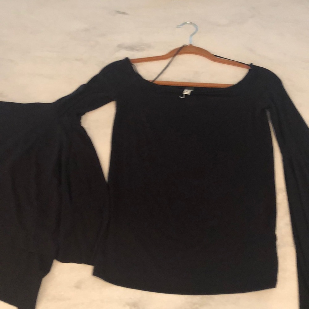 We the free extreme bell sleeve top
